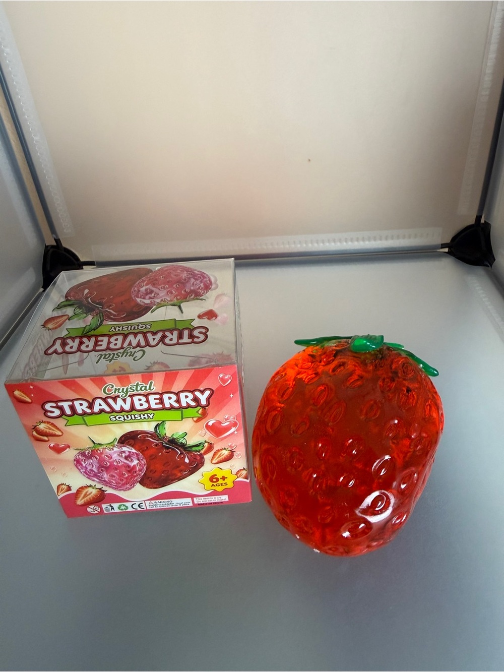 Crystal Strawberry Moldable Squishy Toy🍓